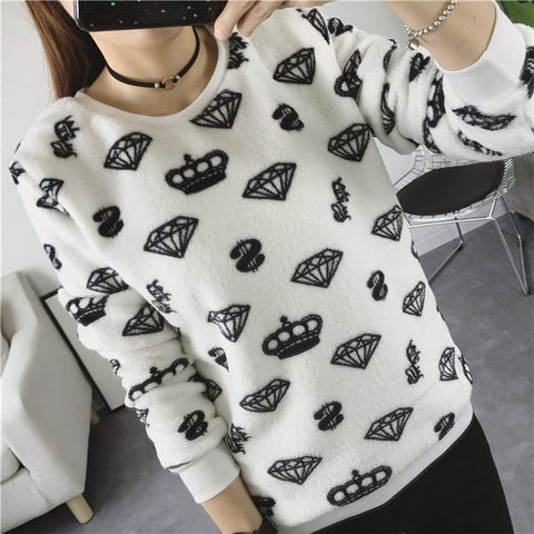 2019 Winter Fashion Women Sweater Pentacle High Elastic Solid Round Neck Women Slim Sexy Skinny Knit Knit Pullover