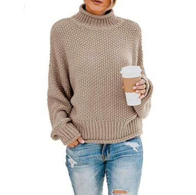 Sweater women pink turtleneck pull femme feminino pullover autumn winter clothes women 10 colors