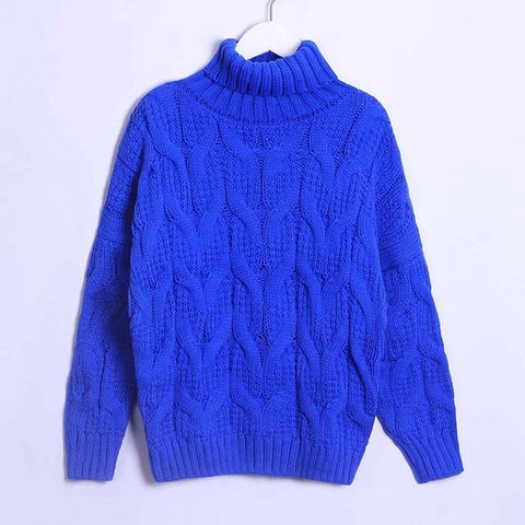 Wixra Sweaters 2019 Autumn Winter Solid Thick Turtleneck Casual Ladies Knitted Sweater Pullovers Women's Jumpers