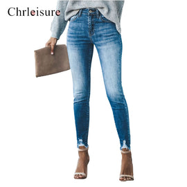 Chrleisure Ripped Jeans For Women High Waist Plus Size Skinny Jeans Woman Streetwear Push Up Vintage Tommy Jeans