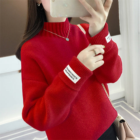 Surmiitro Mink Cashmere Knitted Sweater Women Turtleneck For Autumn Winter 2019 Long Sleeve Jumper Korean Ladies Pullover Female