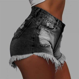 Sexy Tassels Shorts Jeans Women Ripped Denim Jeans's Women Shorts New Arrival 2019 Fashion Denim Womens Bottoms Jeans Plus Size