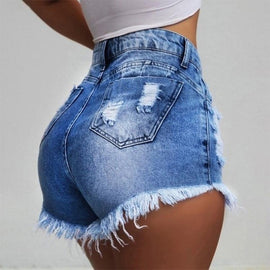 Sexy Tassels Shorts Jeans Women Ripped Denim Jeans's Women Shorts New Arrival 2019 Fashion Denim Womens Bottoms Jeans Plus Size