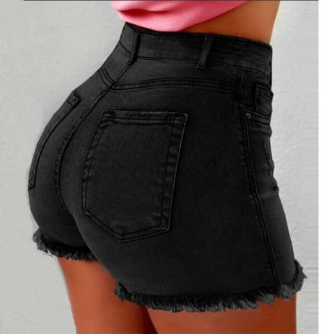 High Waist Jeans Women Shorts Women 5xl Tassle Jeans's Shorts 2019 Fashion Sexy Plus Size Skinny Jeans Womens Denim