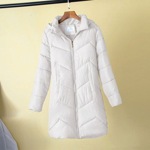 Plus Size 5XL 6XL 7XL Women Winter Warm Coat Female Autumn Hooded Cotton Basic Jacket Winter Outerwear Slim Long Ladies chaqueta