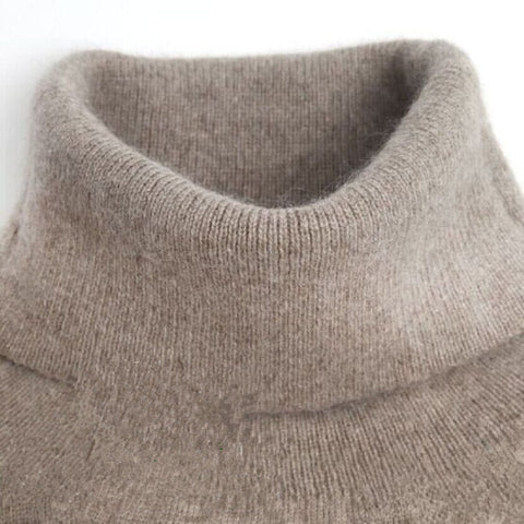 Autumn winter cashmere Knitted sweater female pullover Plus size turtleneck sweater women basic Bottoming sweater warm tops H533