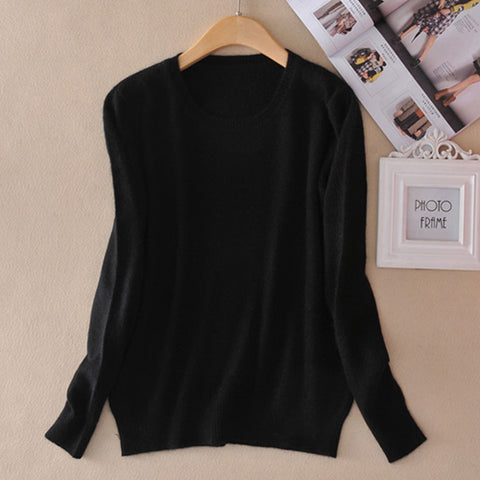 Cashmere Sweater Female Knitted Pullover Women Winter Sweaters Plus Size Cashmere Sweater Women Jumper O Neck 2019 Pull Femme