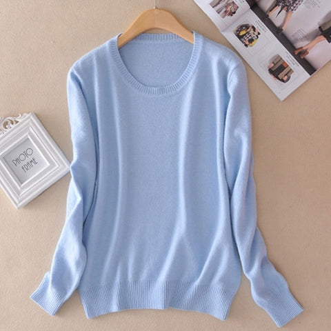 Cashmere Sweater Female Knitted Pullover Women Winter Sweaters Plus Size Cashmere Sweater Women Jumper O Neck 2019 Pull Femme