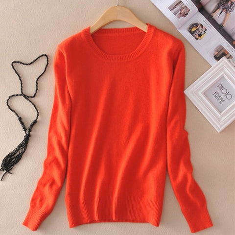 Cashmere Sweater Female Knitted Pullover Women Winter Sweaters Plus Size Cashmere Sweater Women Jumper O Neck 2019 Pull Femme