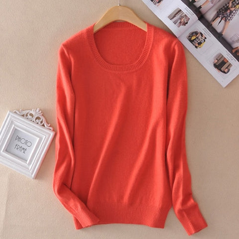 Cashmere Sweater Female Knitted Pullover Women Winter Sweaters Plus Size Cashmere Sweater Women Jumper O Neck 2019 Pull Femme